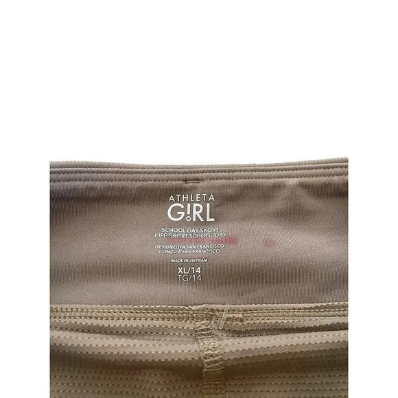 NWT Athleta Girl Taupe Khaki Everyday Tennis Skort Skirt Size XL - Picture 8 of 10